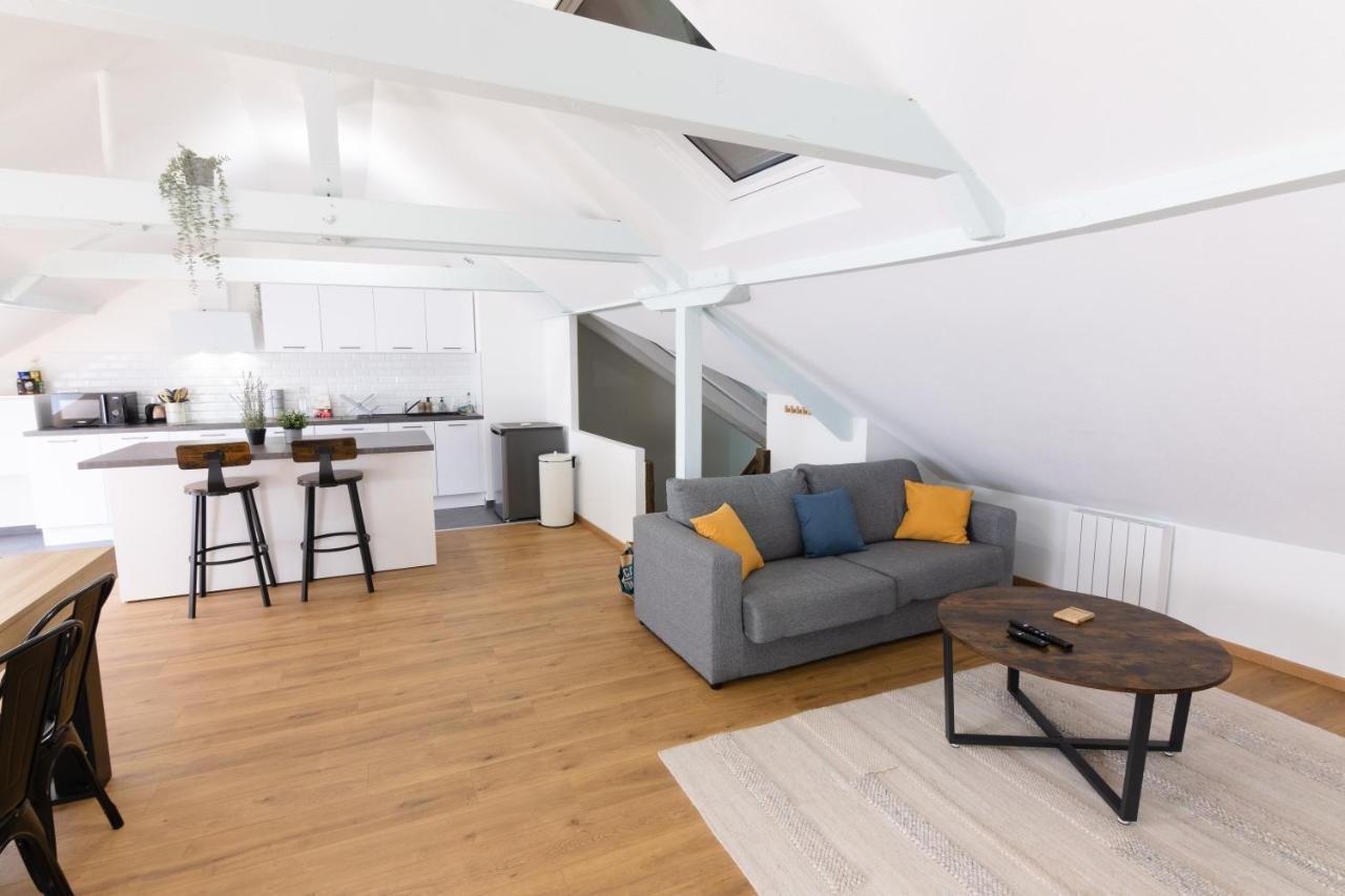 Appartement Atypique Proche Gare/ Dans L'Hyper-Centre Spacieux Pour 6P Au Coeur De Mulhouse Exterior foto